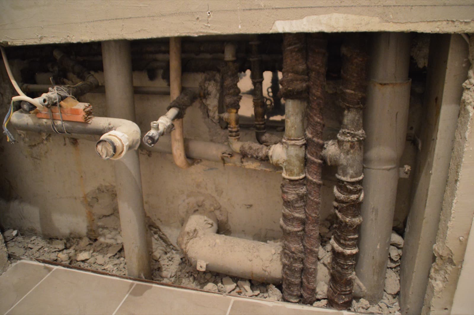 Working under a house